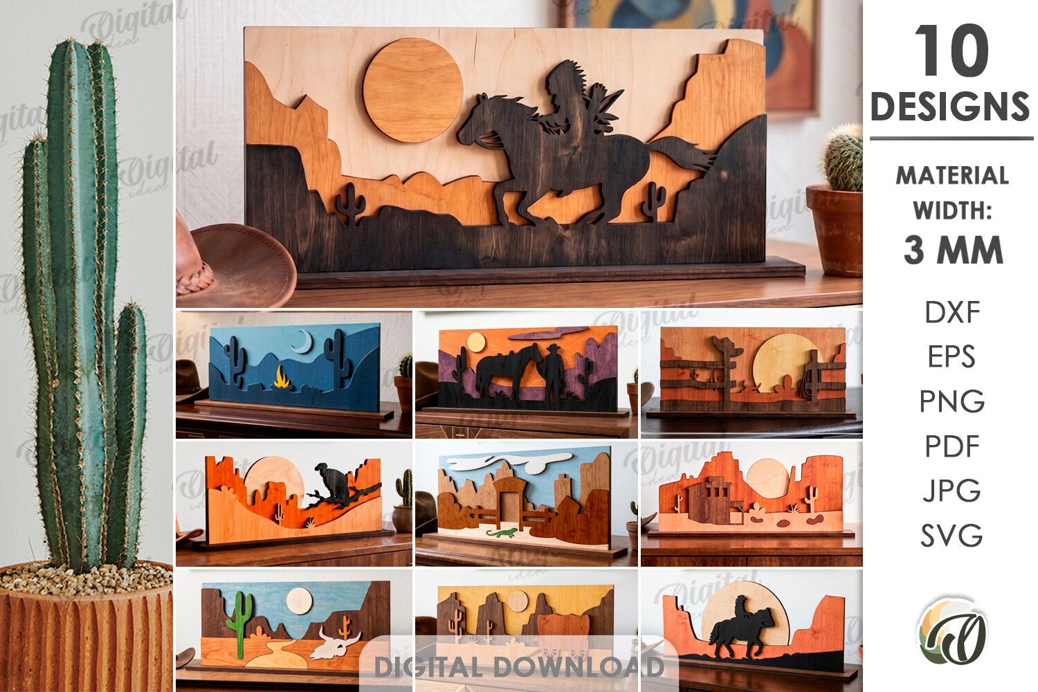 Western Stands Bundle Laser Cut